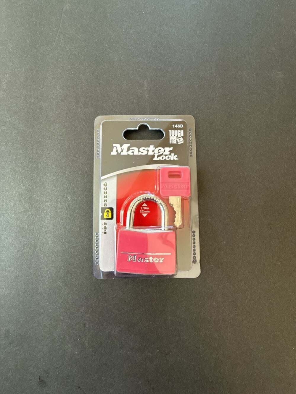 Master Lock 146D Solid Body Padlock, Pink